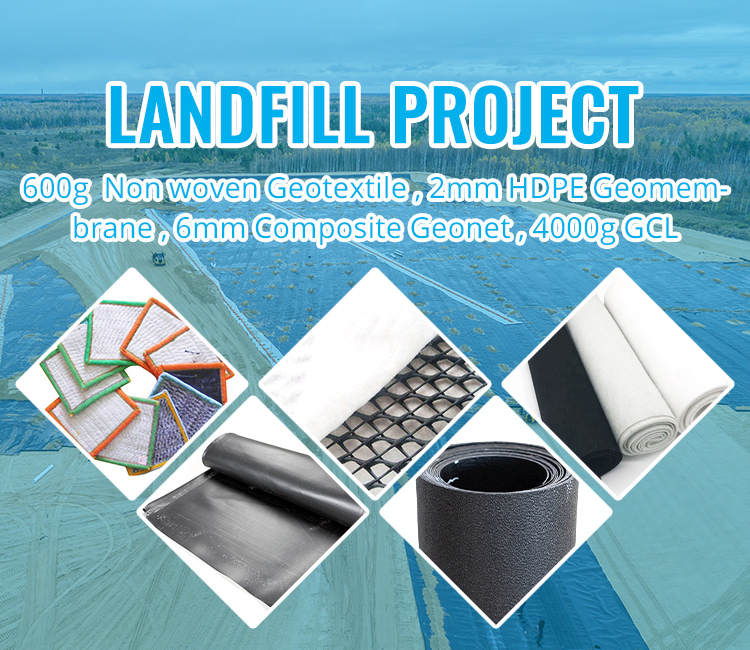Nonwoven Geotextile Price Composite Geomembrane with Isolation Drainage Reinforcement Protection 
