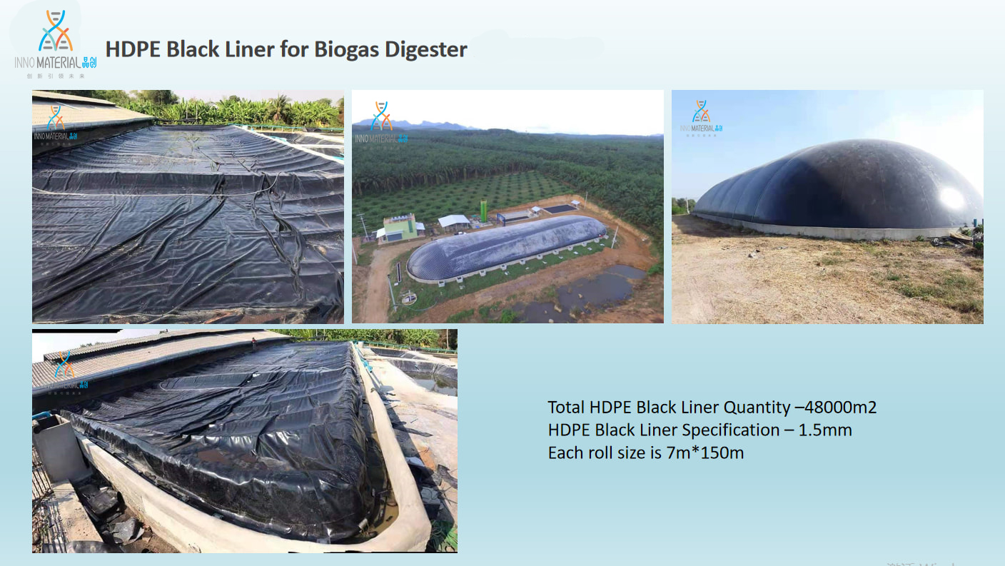 HDPE Geomembrane for biogas digester