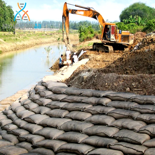 Geobags for slope protection project