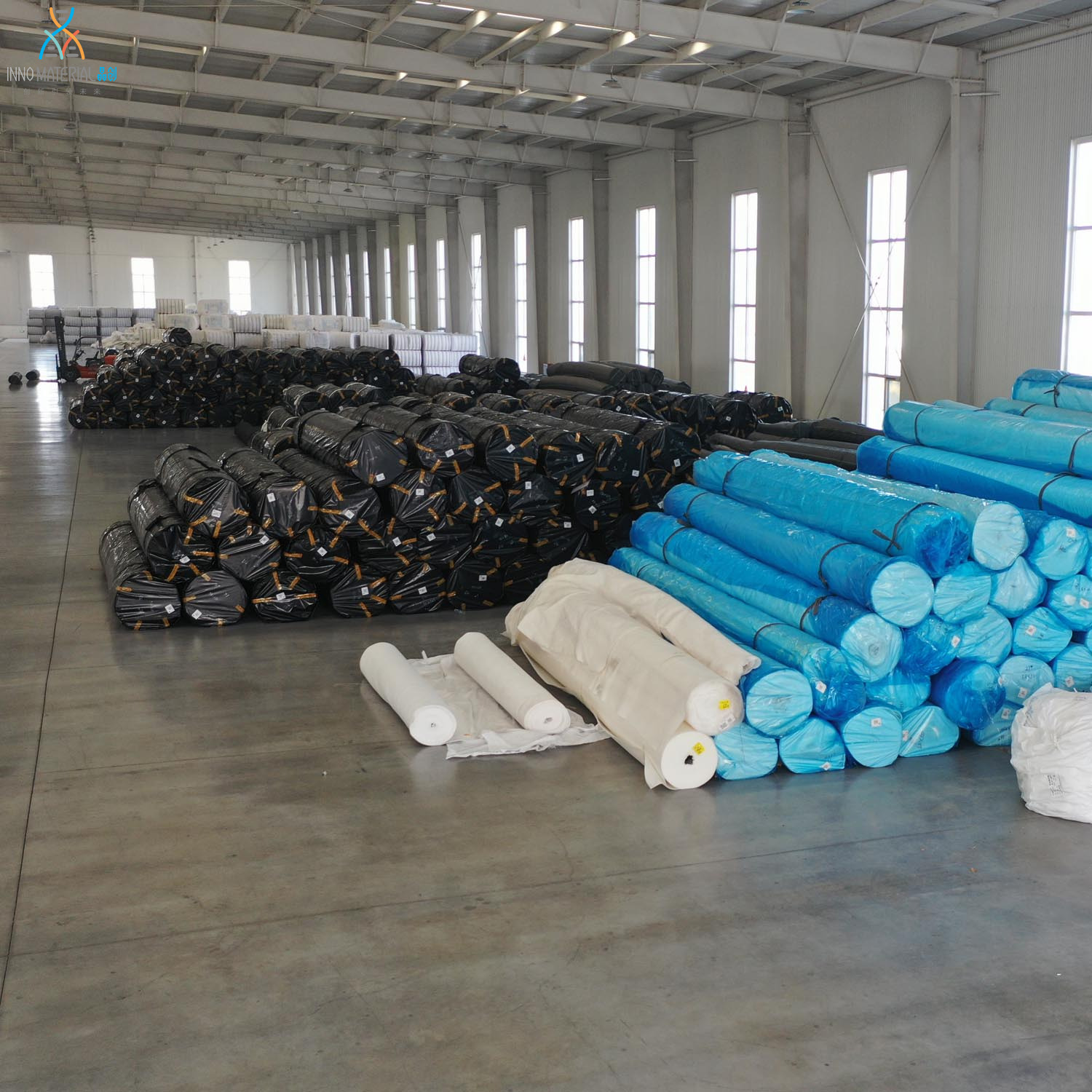 80g-1500g Polyester Staple Nonwoven Geotextile PET 
